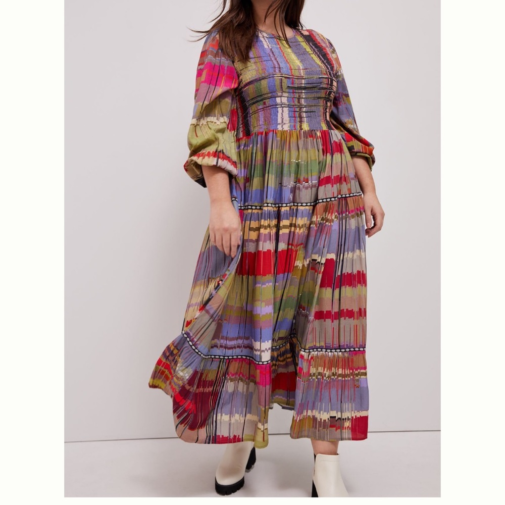 ANTHROPOLOGIE Conditions Apply Edwina Maxi Dress Size Small